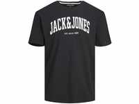 JACK & JONES Herren Rundhals T-Shirt JJEJOSH - Relaxed Fit S-XXL Baumwolle,