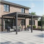 Lamellen Pergola Bioclimatic Aluminium | Pavillon verstellbares Lamellendach 4x3m