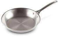 LE CREUSET Unbeschichtete flache Pfanne aus 3-ply PLUS Edelstahl 28 cm,