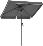 SONGMICS Sonnenschirm 200 x 150 cm, rechteckiger Balkonschirm, Sonnenschutz UPF 50+,