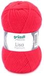 Gr&uuml;ndl Lisa Premium Uni Strick- & H&auml;kelgarn (weicher und wollartiger Charakter,
