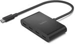 Belkin Connect USB-C auf 4-Port USB-C Hub, Multiport-Adapter Dongle, 4 3.2 der 2.