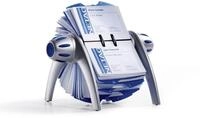 Durable Rollkartei Visifix Flip Vegas, f&uuml;r 400 Visitenkarten, Register A-Z, silber,