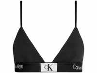 Calvin Klein Damen Bikinitop Triangel Unlined Triangle Weiche Cups , Schwarz (Black),