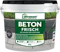 Ultrament Beton Frisch, deckende Betonfarbe, Bodenfarbe, 4 Liter, (Anthrazit)