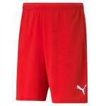PUMA Herren Teamrise Shorts, Puma Red-puma White, L EU