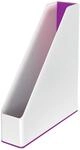 Leitz Stehsammler A4, Zweifarbiges Design, Wei&szlig;/Violett, Duo Colour, WOW, 53621062