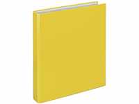 VELOFLEX 1143010 - Ringbuch Basic, DIN A4, 1 Stück, gelb, Füllhöhe 25 mm,