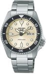 Seiko 5 Sports Unisex-Armbanduhr Automatik Stahl/Beige SRPK31K1