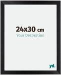 yd. Bilderrahmen 24x30 cm Schwarz Matt - Holz Rahmen Mura