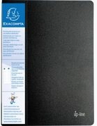 Exacompta 88401E Sichtmappe up-line aus Festem PP 800&micro; mit 10 H&uuml;llen und etikett