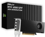 PNY NVIDIA RTX 4000 SFF Ada Generation 20GB GDDR6 PCI Express 4.0 Dual Slot, Low