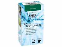 KREUL 98539 - Batik-Textilfarbe Dark Green, 70 g, Farbpulver zum Batiken und...
