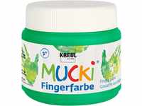 KREUL 23110 - Mucki leuchtkräftige Fingerfarbe, 150 ml in grün, auf Wasserbasis,