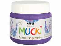 KREUL 23121 - Mucki schimmernde Funkel - Fingerfarbe, 150 ml in Zauber lila, auf