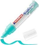edding 5000 Acrylmarker breit - t&uuml;rkis - 1 Acrylstift wasserfest - breite Keilspitze
