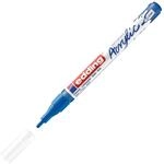 edding 5300 Acrylmarker fein - blau - 1 Acrylstift wasserfest - feine Rundspitze 1-2