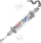 edding 5400 Acryl 3D Double Liner - silber - 1 Acrylfarbe Tube - Doppel-Spitze