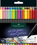 Faber-Castell 151630 Box mit 30 Grip Finelinern, 0,4mm Fineliner Stifte mit