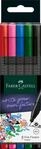 Faber-Castell 151604 - Grip Finepen, Fineliner basic, mit metallgefasster