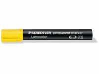 STAEDTLER 350-1 Lumocolor Marker permanent Keilspitze, 2 oder 5 mm, 10 Stück, gelb