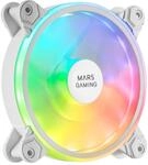 MARSGAMING Gaming MFXW, PC-L&uuml;fter 12cm, ARGB DUAL, Ultra-leise 14db, Wei&szlig;