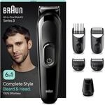 Braun All-In-One Trimmer-Set 3, 6-in-1 Multigroom, Barttrimmer, Haarschneidemaschine