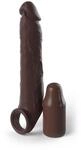 Pipedream Fantasy X-tensions Elite 3" Silicone X-tension with Strap - Brown, Brown,