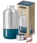 BLACK+BLUM Explorer Isolierflasche 650 ml Olive, Edelstahl Trinkflasche,