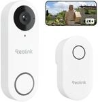Reolink 5MP Video-T&uuml;rklingel Kamera mit Chime, 3:4 Kopf-zu-Fu&szlig;-Ansicht, 180&deg;