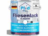 plid® Fliesenfarbe Badezimmer & Küche [FEUCHTIGKEITSBESTÄNDIG]- Fliesenlack...