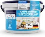 Plid&reg; Anti Schimmel Renovierfarbe Innen Wei&szlig; 5L [F&Uuml;R ALLE W&Auml;NDE] -