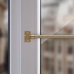 Cafehausstange (Mattgold / 50-75cm), Gardinenstange 50 bis 225 cm L&auml;nge...