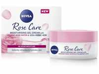 NIVEA Soft Rose 24h Tagescreme (50ml), Gesichtspflege mit Rosenwasser und...