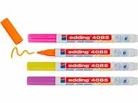 edding 4085 Kreidemarker - 2x pink, neon-pink, neon-gelb, neon-orange - 4 Stifte -