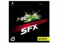 ANDRO Belag Hexer Powergrip SFX, rot, 2,1 mm