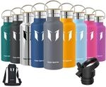 Super Sparrow Trinkflasche Edelstahl - 500ml - Auslaufsicher Thermoskanne, BPA-Frei