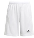 Adidas Jungen Squadra 21 Shorts, White/White, 7-8 Years