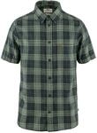 Fj&auml;llr&auml;ven Herren &Ouml;vik Travel SS Hemd, Dark Navy/Patina Green, L