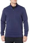 Under Armour Mens Fleece Tops Men's Armour Fleece&reg; &frac14; Zip, MDN, 1373358-410, SM