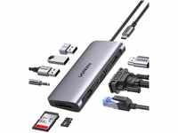 UGREEN Revodok USB C Docking Station Dual Display 10 IN 1 USB C Hub mit HDMI,...
