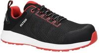ELTEN Sicherheitsschuhe Livas Black-red Low ESD S1PL, Damen und Herren, Textil,
