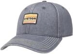 Stetson Lenloy Baseballcap Stoffcap Uni einfarbig Strapback Herren Sommer Winter grau