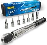S&R 1/4 Zoll Drehmomentschl&uuml;ssel Fahrrad und Motorrad Set: 5-25 Nm,...