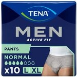 Tena Men Active Fit Pants Normal grau - Gr. L/XL - Inkontinenz-Pants f&uuml;r M&auml;nner bei