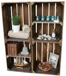 Teramico 4er Set Holzkisten in verschiedenen Variationen- Ideal als Couchtisch, zur