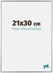 Your Decoration - Bilderrahmen 21x30 cm - Silber Hochglanz - Bilderrahmen aus