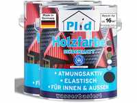 PLID® Holzfarbe Holzlack Anthrazitgrau Innen & Außen - Wetterschutzfarbe