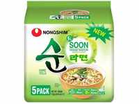 Nongshim Soon Veggie Ramyun Noodle Soup (Pack of 5) 560g