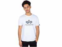 Alpha Industries Herren Basic T Rainbow Ref T-Shirt, White, XXL